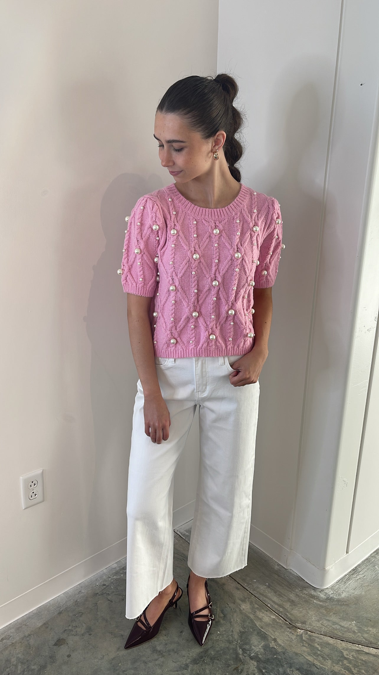 Paloma Pink Sweater Top