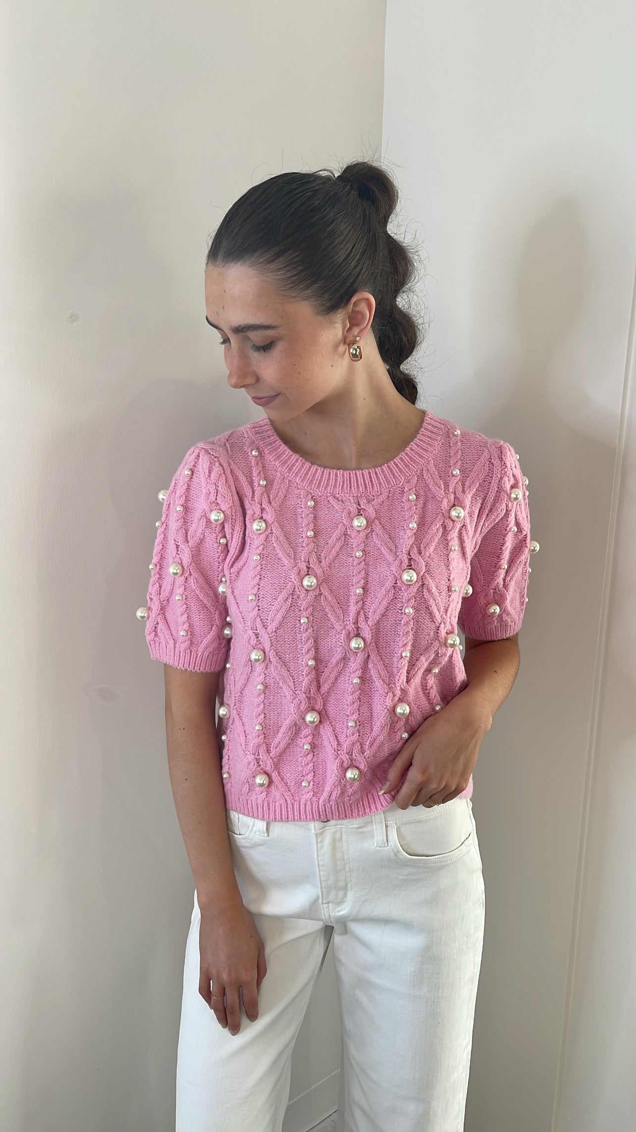 Paloma Pink Sweater Top