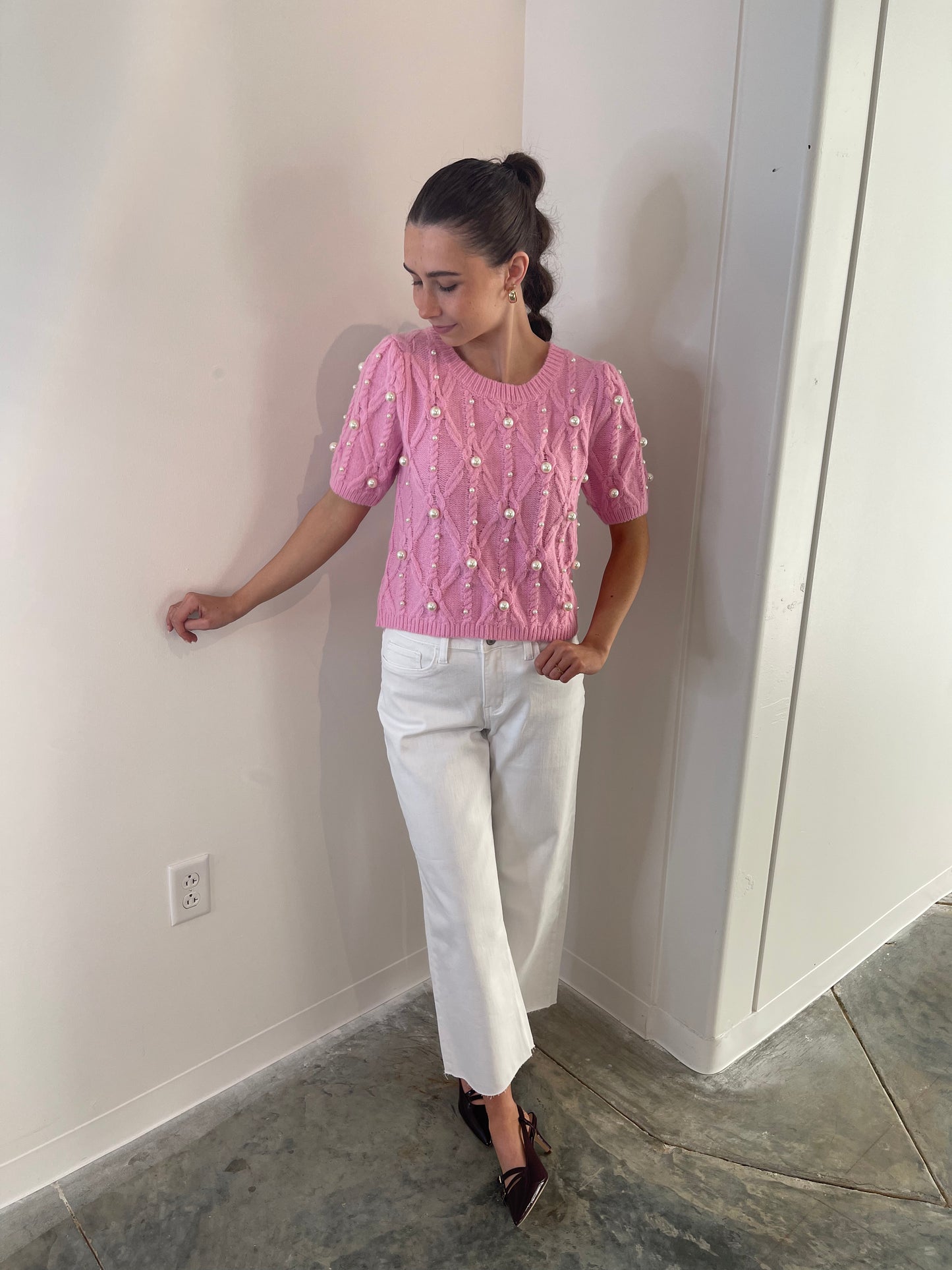 Paloma Pink Sweater Top