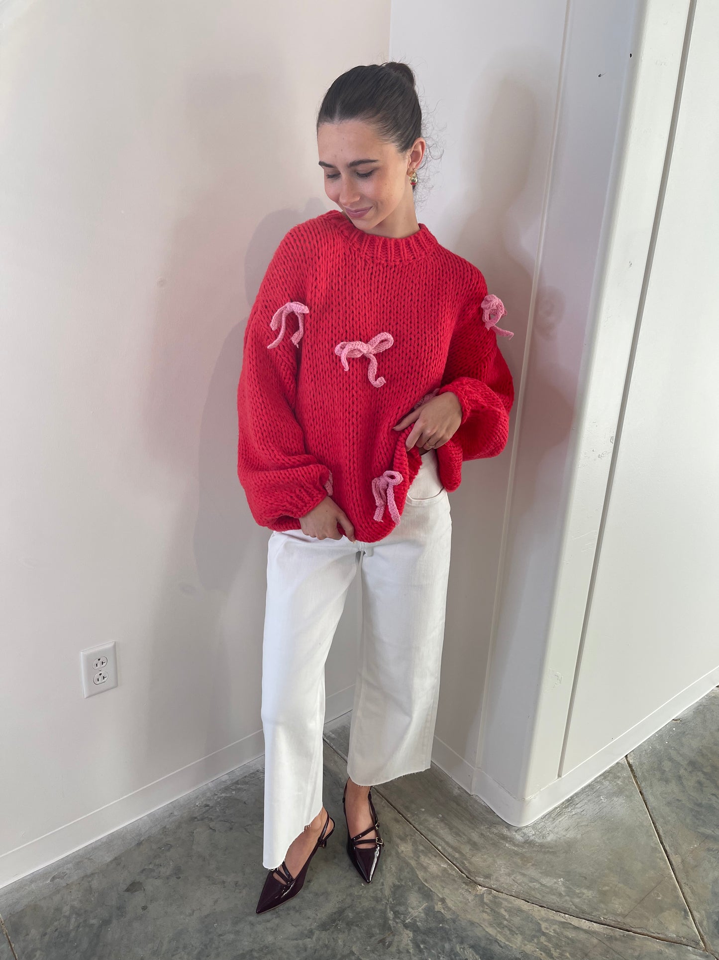 Adair Red/Pink Sweater