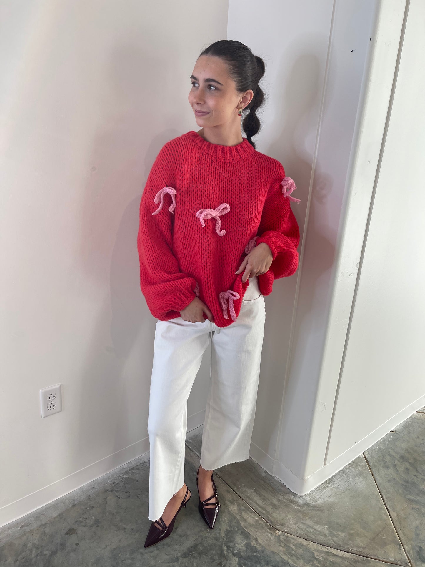 Adair Red/Pink Sweater